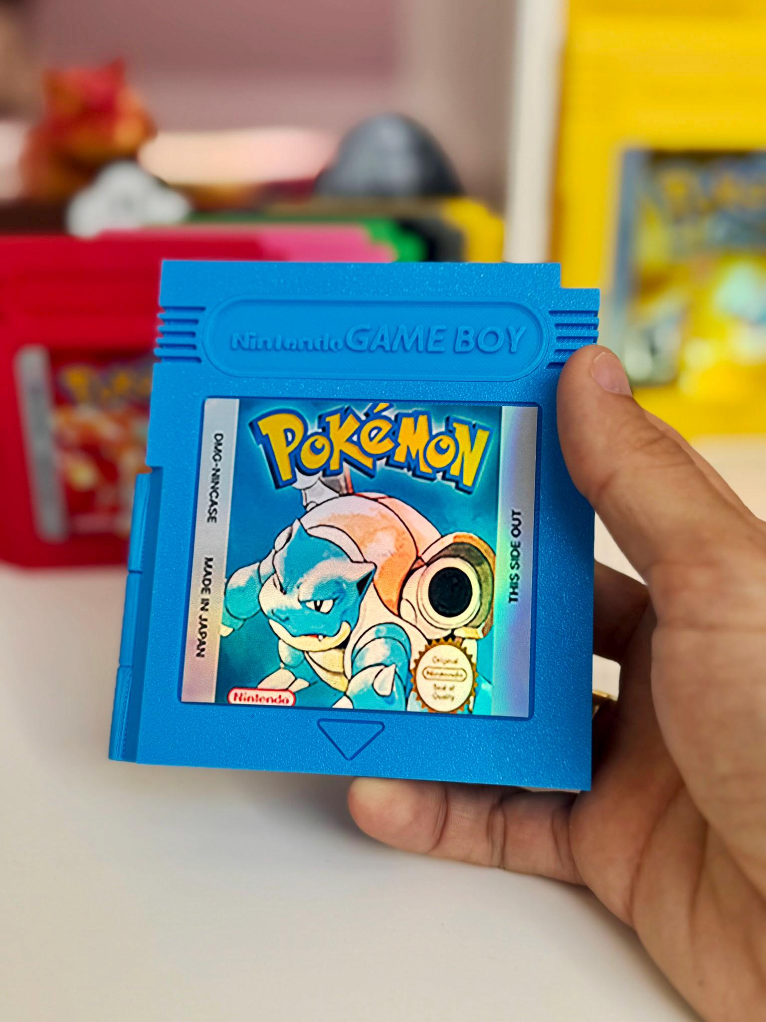 Estuche Blastoise para juegos de Nintendo Switch con forma de cartucho de Gameboy, guarda tus juegos en estuche pokemon