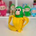 Figura Chimpanzini Bananini 14cm articulada, meme italiano articuled mono banana plátano , Brainrot italiano