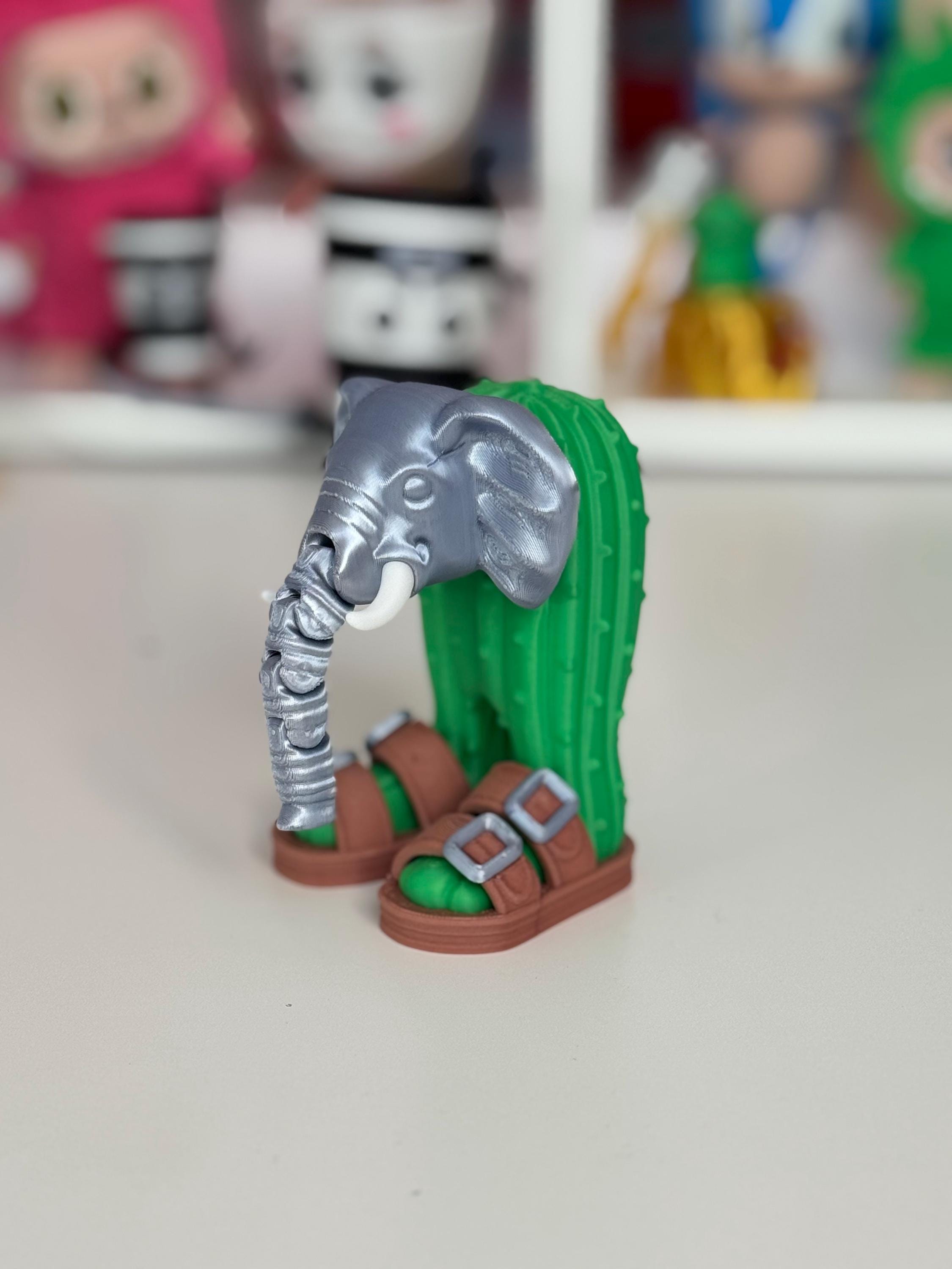 FIGURA Lirili Larila Cactus Elefante, meme Brainrot articulado 11cm, Juguete viral TikTok, , Figure Meme Lirili Larila Elephant Cactus