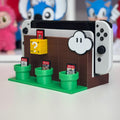 Base Nintendo Switch inspirada en Super Mario, soporte para organizar 12 cartuchos y consola, para juegos dock estación base
