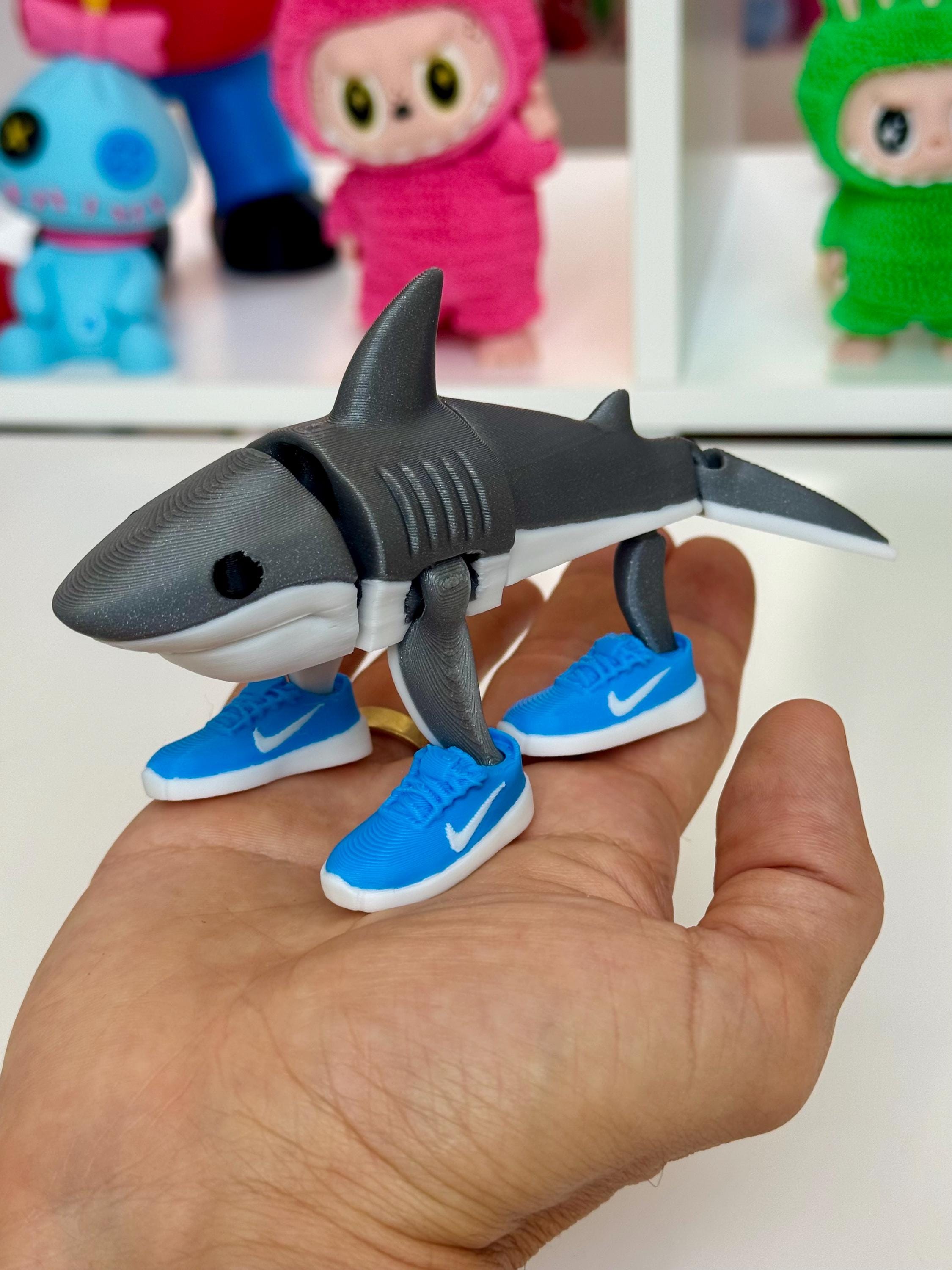 Figura tiburón Tralalero Tralala 14cm articulado, meme tralarero tralala articuled shark