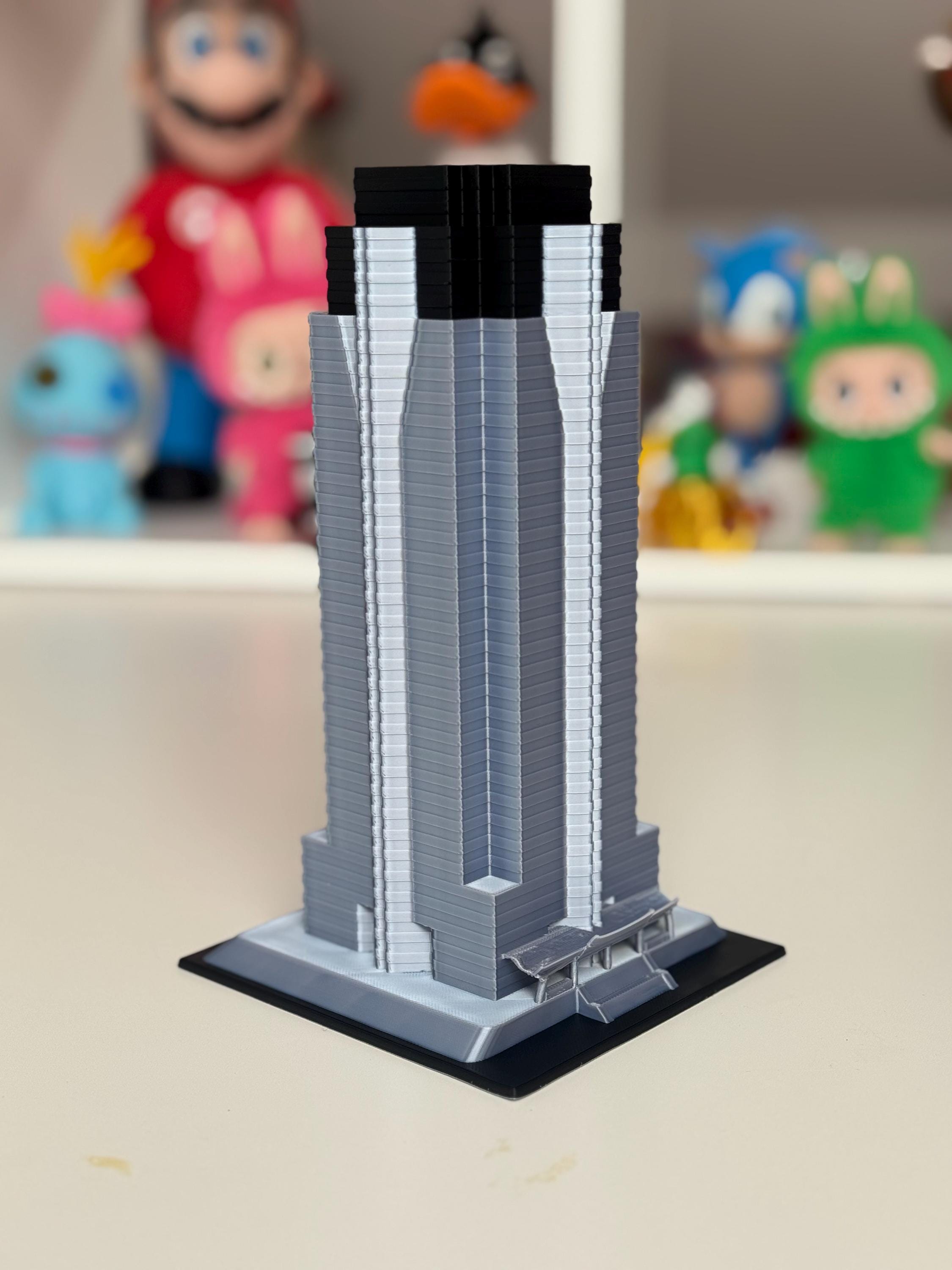 Maqueta edificio Nakatomi Plaza de la película Duro de Matar de Bruce Willis, Jungla de Cristal. Nakatomi Plaza building, Die Hard movie