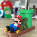 Organizador de lápices MARIO BROS, portalápices fans de Nintendo. Organizador escritorio portalapiceros retro Super Mario