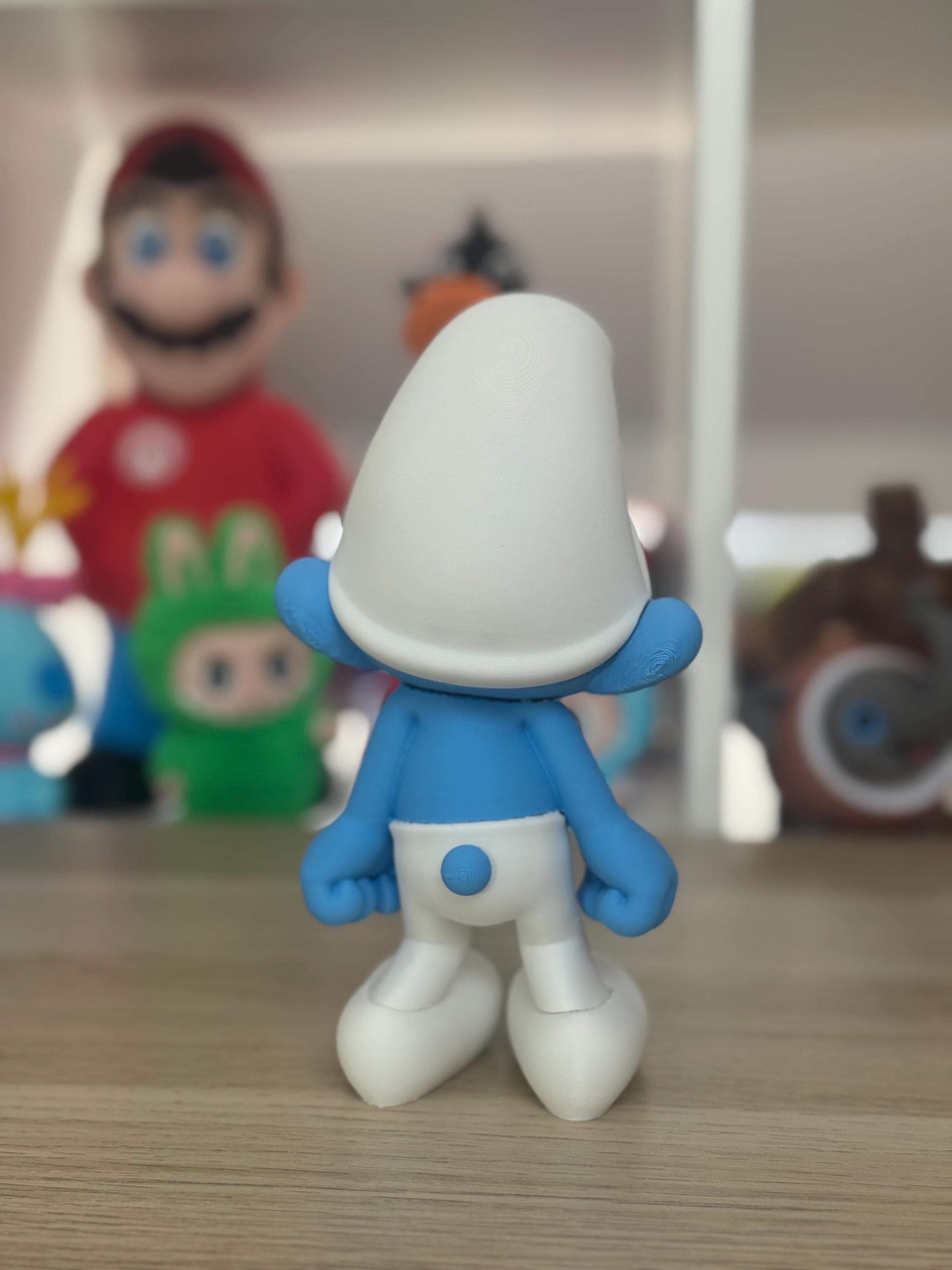 Figura Pitufo Gruñón 18 cm – Edición coleccionista Los Pitufos – Decoración retro – Regalo Figura decorativa