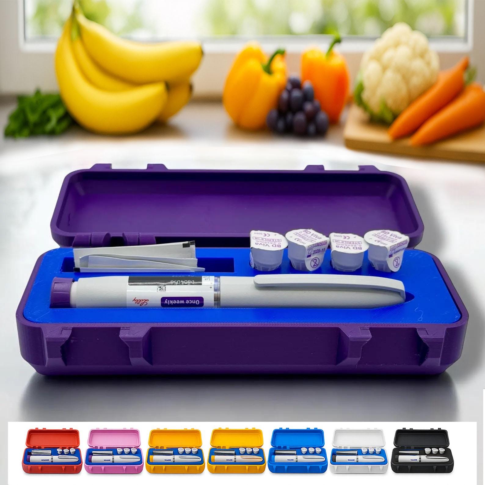 Estuche de viaje Mounjaro Pen KwikPen / Caja Almacenamiento / Bolsa transporte accesorios Estuche boligrafo diabetes