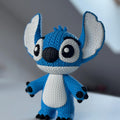 Figura Stitch crochet rigida, muñeco inspirado en universo lilo y stitch de Disney