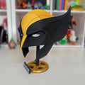 Máscara Wolverirne, réplica 1:1 casco Lobezno X-men | con soporte para expositor | cosplay disfraz Marvel