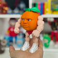 Figura Udin Din Din Dun 11cm articulado, meme italiano articuled din din dun, Brainrot italiano naranja gimnasio humor