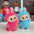 Figura rígida LABUBU 18CM, peluche monstruo para coleccionistas Zimomo Angel Plástico