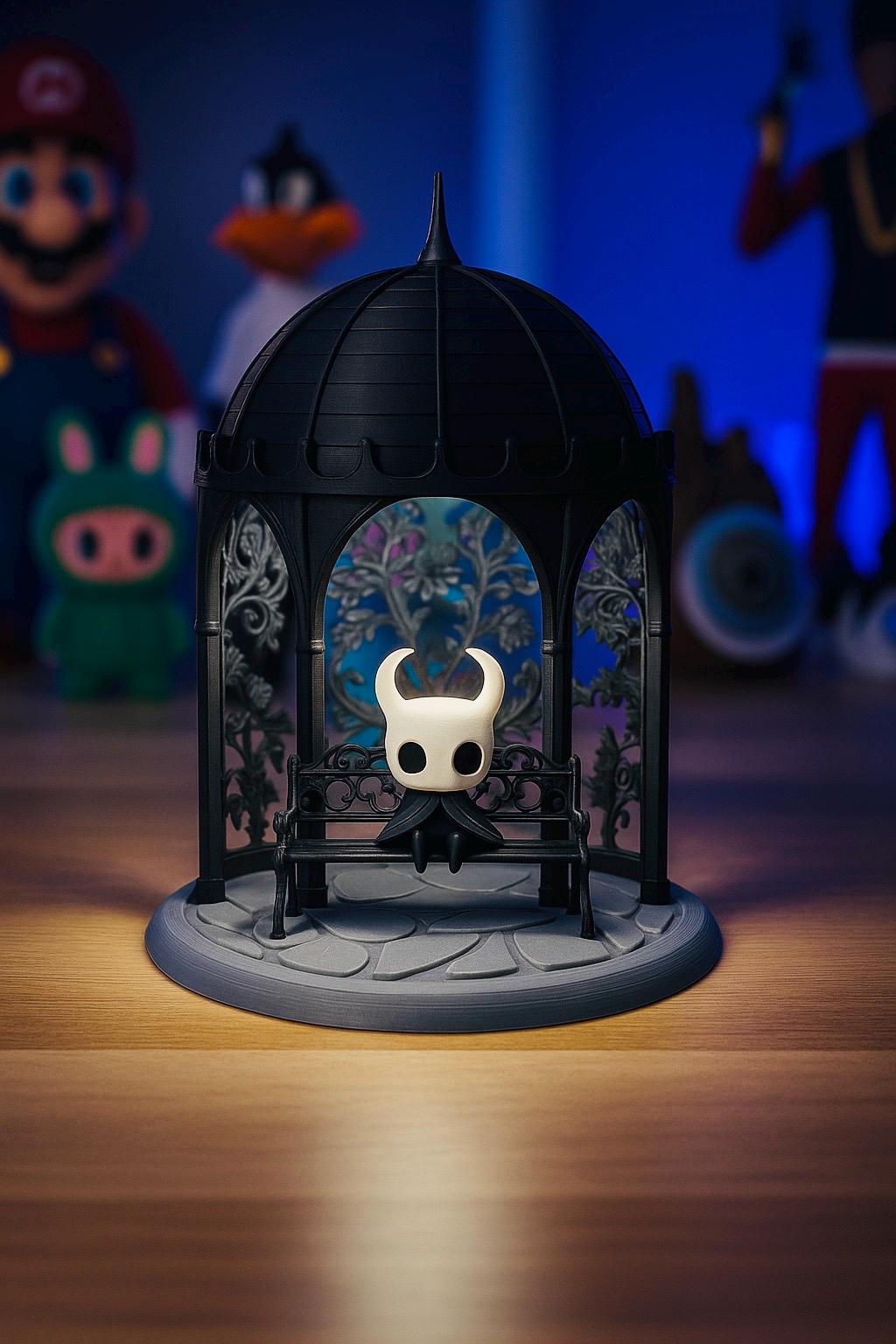 Lámpara diorama  figura Hollow Knight – Luz nocturna decorativa de videojuego – Fanart coleccionable para gamers